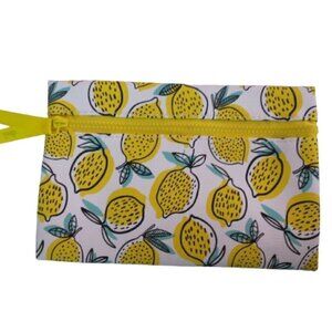 🛒 $5 - New IPSY Glam Bag -  Lemon Makeup Bag Travel